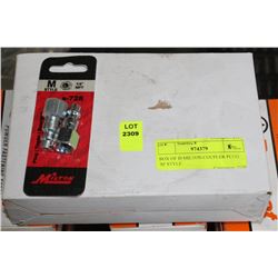 BOX OF I0 MILTON COUPLER PLUG 'M' STYLE