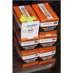 LOT OF 6 BOXES OF 100 RAMSET DRIVE PINS