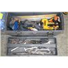 Image 1 : GREY PLASTIC TOOLBOX FILLED WITH TOOLS