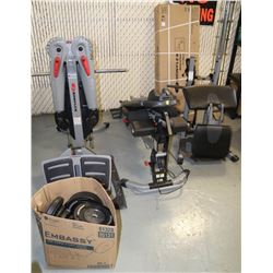 LARGE LOT OF BOWFLEX TRAINING EQUIPMENT
