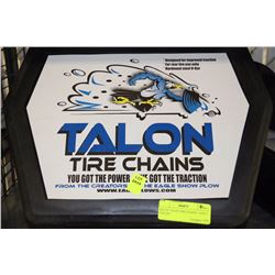 SET OF TALON TIRE CHAINS - SIZE C 25X12X9