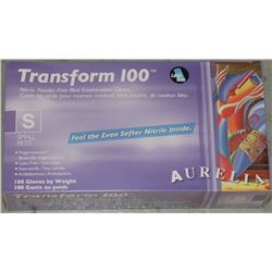 BOX OF 100 EXAMINATION GLOVES - SIZE SMALL