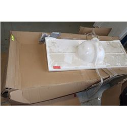 NEW SINK AND 3PC SHOWER SURROUND *ARUBA* WHITE