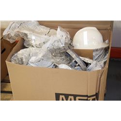 BOX OF NEW HARD HATS