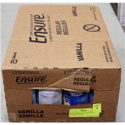 FLAT WITH 24-235mL BOTTLES OF VANILLA ENSURE