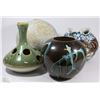Image 1 : LOT OF 4 DECORATIVE VASES VARIOUS STYLES 23X22X21
