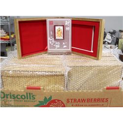 FLAT WITH 16 ENCASED SILVER ELECTROPLATED