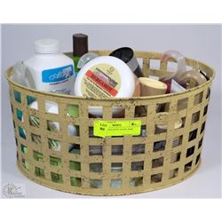BASKET  WITH NEW AVON AND MORE