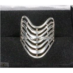 #6-RETRO .925 SILVER RING SIZE 8