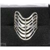 Image 1 : #6-RETRO .925 SILVER RING SIZE 8