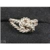 Image 1 : #8-.925 SILVER ETERNITY KNOT BAND RING SIZE 7