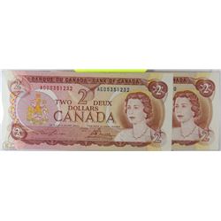 1974 UNCIRCULATED $2 BANK NOTES X2