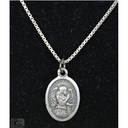 #1- .925 SOLID SILVER ANGEL PENDANT W/ 18" BOX