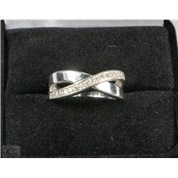 #11-VINTAGE ETERNITY KNOT .925 RING SIZE 7