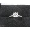 Image 1 : #13-LARGE CZ BRILLIANT CUT SOLITAIRE RING SIZE 8