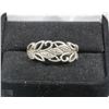 Image 1 : #16-VINTAGE .925 SILVER LEAF DESIGN RING SIZE 9.25