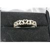 Image 1 : #18- .925 SILVER LOCKING HEARTS RING SIZE 9