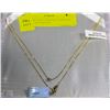 Image 1 : #48-10K GOLD COGNAC DIAMOND NECKLACE W/COA