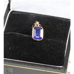#8-14K GOLD ENHANCED SAPPHIRE (2.30CT) PENDANT