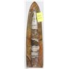 Image 1 : ORTHOCERAS 350 MILLION FOSSIL SCULPTURE 7"H