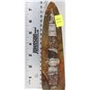 Image 2 : ORTHOCERAS 350 MILLION FOSSIL SCULPTURE 7"H