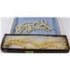 Image 1 : PAIR OF PEARL LOOKING NECKLACES ONE WITH MAGNETIC