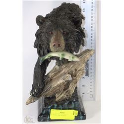 12" BEAR / FISH  STATUE