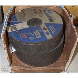 CASE OF BLUE FIRE GRINDING WHEELS 9" X 1/4" X 7/8"