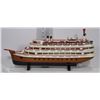 Image 1 : HANDMADE WOODEN SHIP 23"X 9"