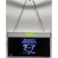 MIGHTY  DUCKS LIGHTED SIGN