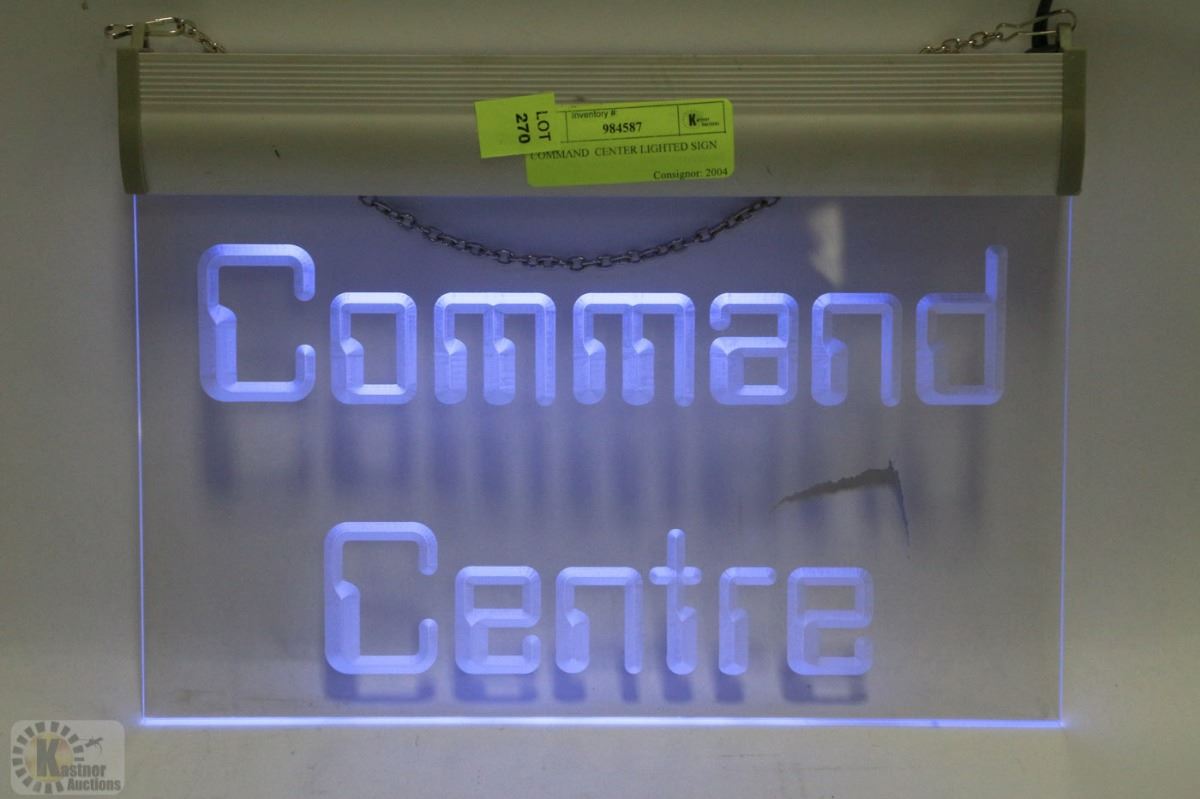 Ark Command Center Sign COMMAND CENTER LIGHTED SIGN