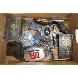 LOT OF 20 BELT BUCKLES