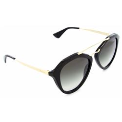 AUTHENTIC PRADA SUNGLASSES BLACK AVIATOR UNISEX