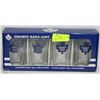 Image 1 : 4 TORONTO MAPLE LEAF 16 OZ. PUB GLASSES