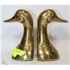 Image 1 : 2 BRASS DUCK BOOKENDS