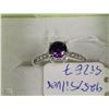 Image 1 : #21- .925 STERLING SILVER NATURAL AMETHYST RING