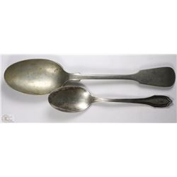 PAIR OF STERLING SILVER SPOONS - 53.5 GRAMS TOTAL
