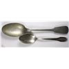 Image 1 : PAIR OF STERLING SILVER SPOONS - 53.5 GRAMS TOTAL