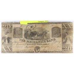 1815 U.S. AUGUSTA GEORGIA THE MECHANICS BANK