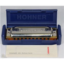 NEW HOHNER BLUE HARP HARMONICA IN BLUE