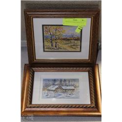 2 SIGNED PICTURES EACH 9" X 7.5"