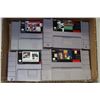 Image 1 : BOX W/4 COLLECTIBLE SUPER NINTENDO GAMES