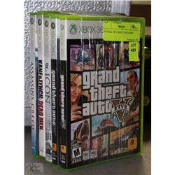BUNDLE OF 5 XBOX 360 GAMES