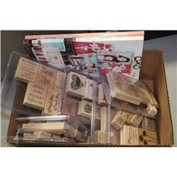 BOX W/SCRAPBOOKING/CARD CREATION