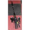 Image 1 : LOT OF 4 FISHING RODS AND REELS INCL SHIMANO,DAIWA