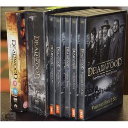 3 FULL SEASONS FOR DEADWOOD DVD SETS