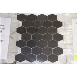 PALLET #5 DARK BROWN MARBLE MOSAIC 60 SHEETS