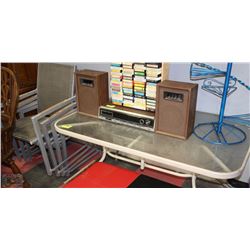 PATIO TABLE AND 4 CHAIRS