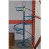 Image 1 : BLUE WROUGHT IRON PLANT STAND