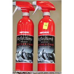 TWO 710ML BOTTLES OF MOTHERS LEATHER CARE